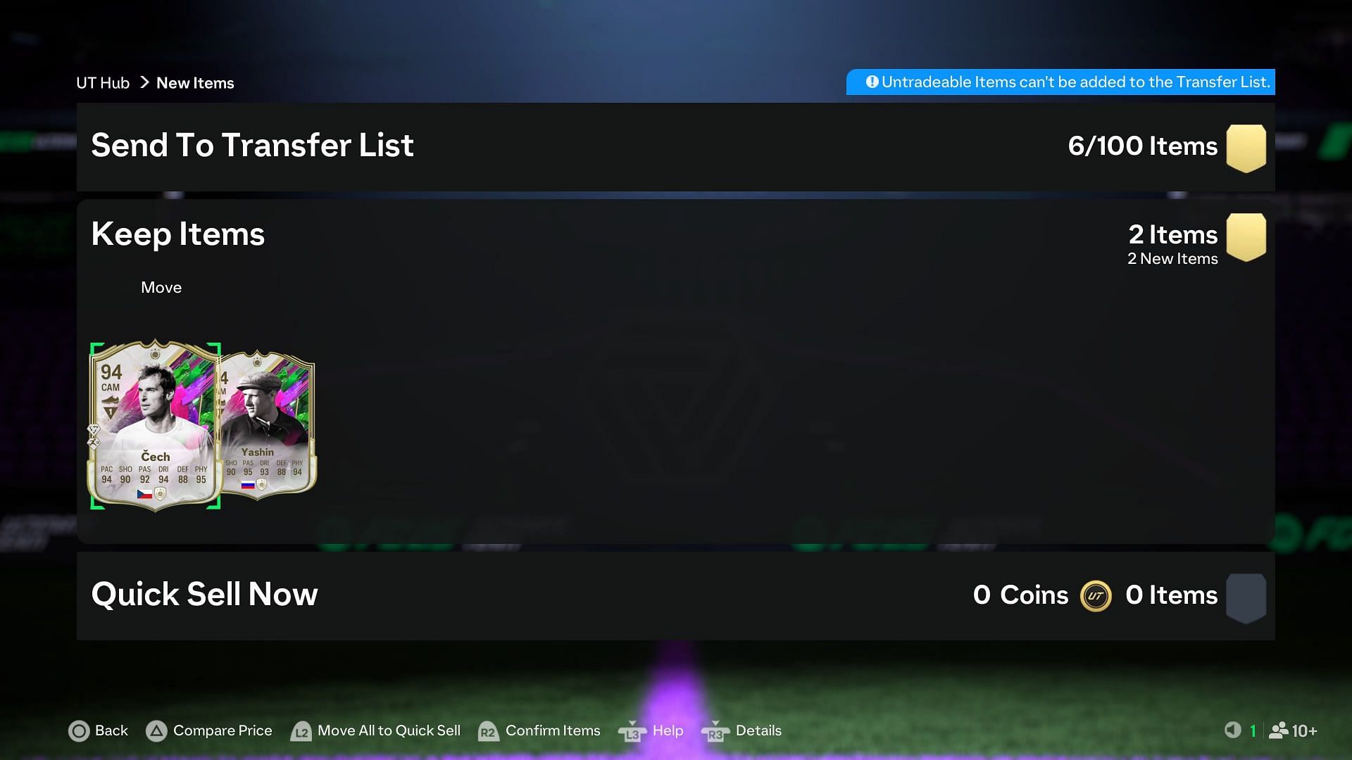 Cech and Yashin (Image via EA Sports)